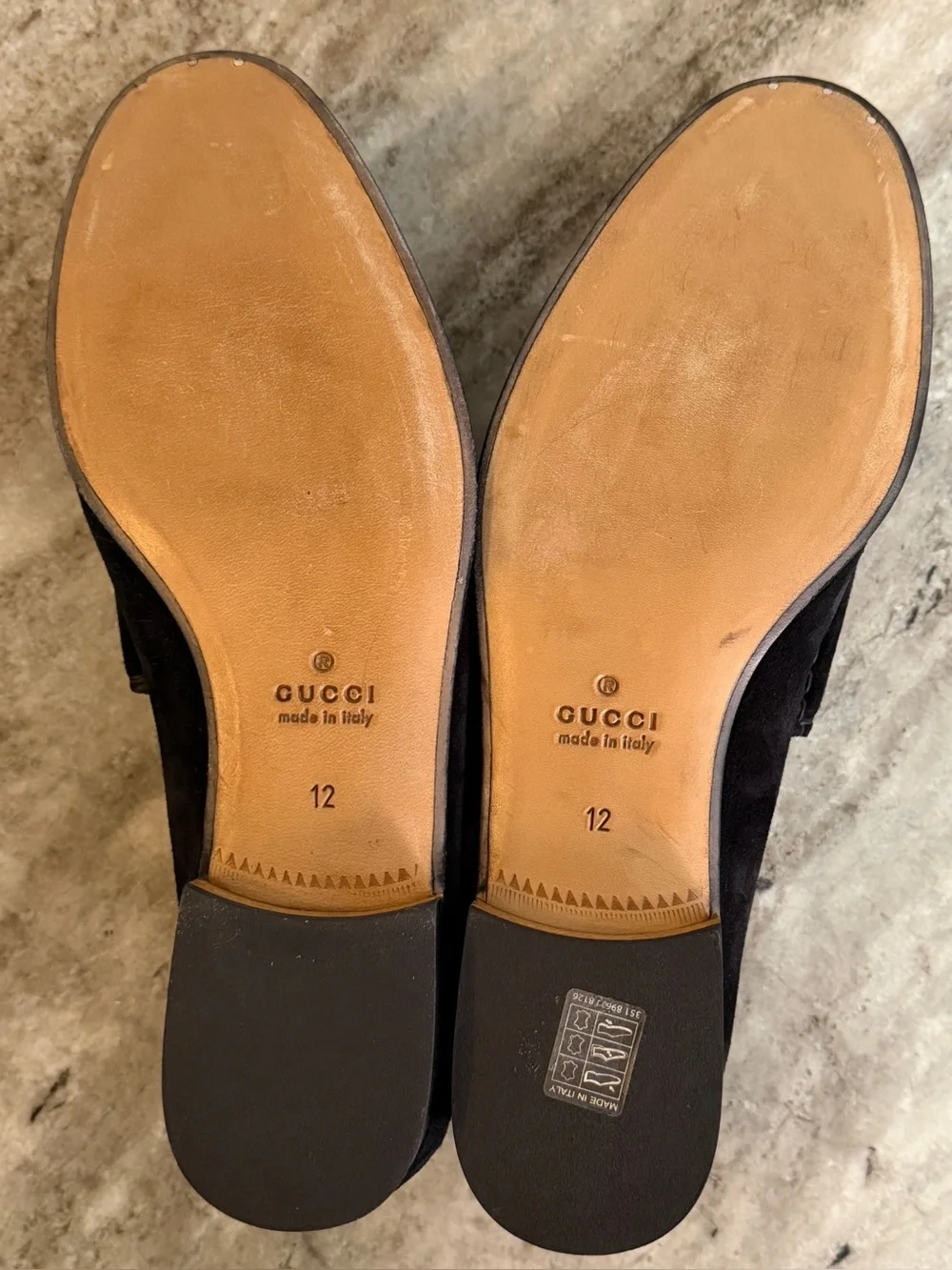 GUCCI Horsebit Suede Loafer Black Silver 12/ 12.5 $1100 1953 Jordaan Betis NEW